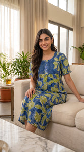 TENCEL™ × Bamboo Luxury Fabric – Short midi Nightgown ,Ultra-Soft, Silky, Breathable & Eco-Friendly. Our most comfortable ever.