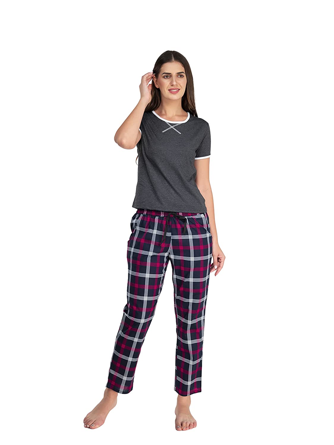 Women Cotton Night Suit with Shirt and Pant