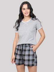 100% Cotton Shorts Set | T-shirt Shorts with Pockets Super Soft Comfortable