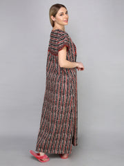 Evolove Womens Cotton Night Dress Long Nighty