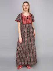 Evolove Womens Cotton Night Dress Long Nighty