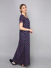 Evolove Womens Cotton Night Dress Long Nighty