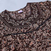 Evolove Women's 100% Cotton Printed Maxi Nighty Sleepwear Super Comfortable & Soft Cotton.