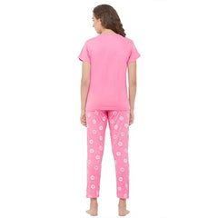 Evolove Women's Pyjama Set Cotton | Tshirt Pyjama Set for Women Night Wear for Daily Use with Pockets & Pants Super Soft Comfortable