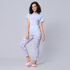 Evolove Grey Super Soft Most Comfortable Pajama Set