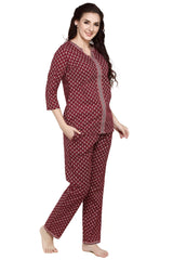 Cotton Printed  Night Suit Set -  100%Cotton Ethnic set