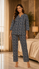 EVOLOVE x DOZIE Premium Cotton Pajama Set - Loungewear for Women