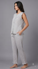 Evolove x Venus Premium Rayon Pajama Set for Women (NPSRY115AG)