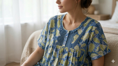 TENCEL™ × Bamboo Luxury Fabric –  Short midi Nightgown ,Ultra-Soft, Silky, Breathable & Eco-Friendly. Our most comfortable ever.