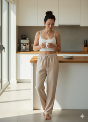 Evolove Pure Linen Pajama Pants – Soft Touch, Relaxed Fit Comfort