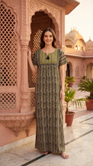 Evolove Womens Cotton Night Dress Long Nighty