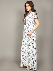 🌸 Evolove Women's Liva Viscose Maxi Nighty with Pocket – Super Soft & Comfortable