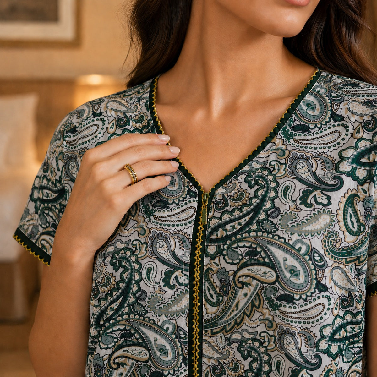 TENCEL™ × Bamboo Luxury Fabric – long nightgown Ultra-Soft, Silky, Breathable & Eco-Friendly. Our most comfortable ever in tonal embroideries for that minimal look,