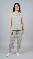 Evolove X Venus Premium Soft Rayon Capri Set  ( NCSDB3489GR)