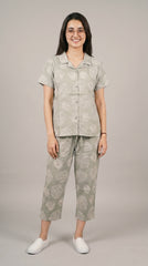 Evolove X Venus Premium Soft Rayon Capri Set  ( NCSDB3489GR)