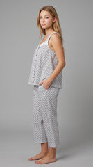 Evolove x Venus™ Black Rayon Capri Set for Women | Stylish Night Suit (NCSRY3527BK)