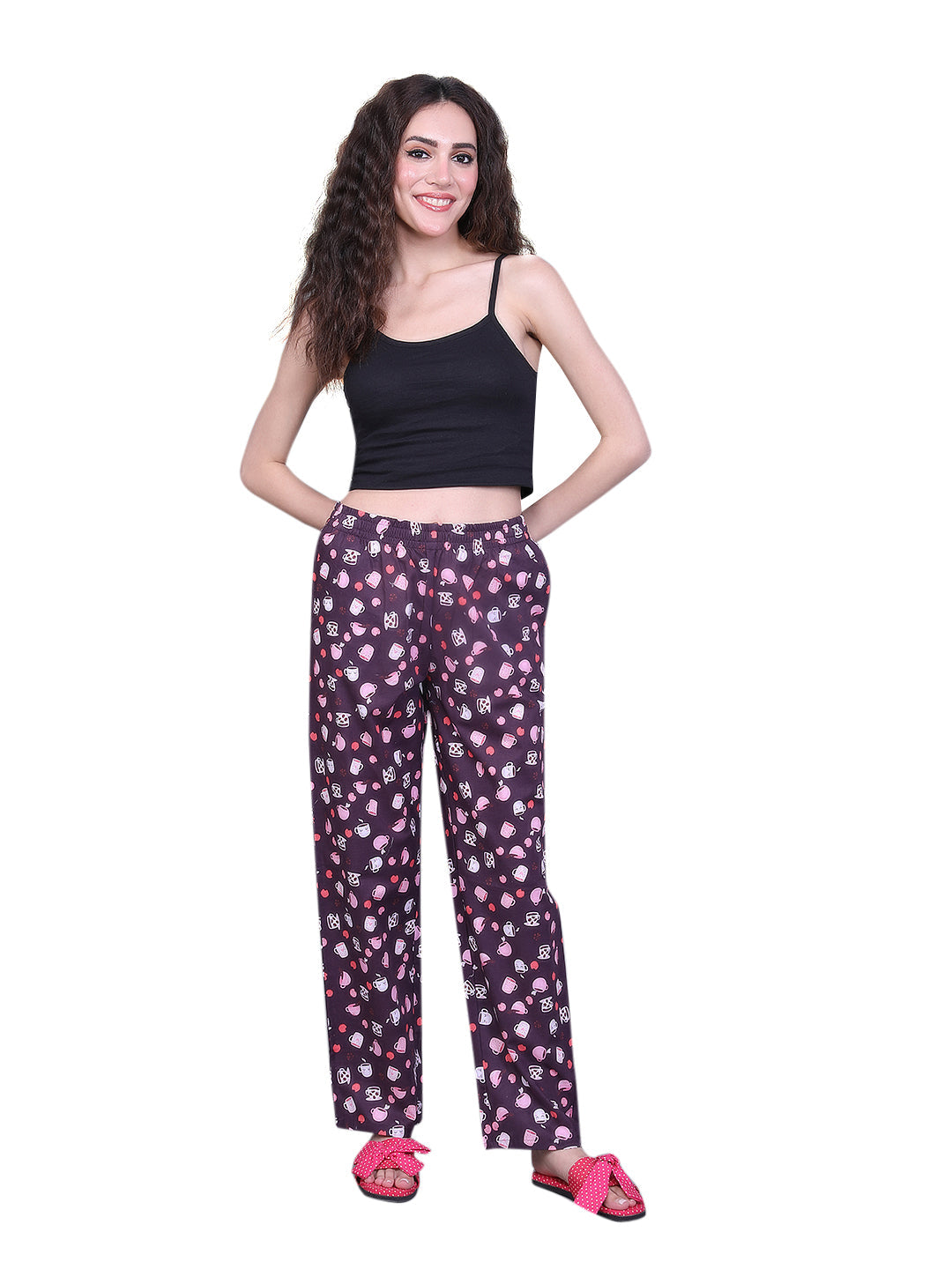 100% Cotton Printed Pyjama With Pockets