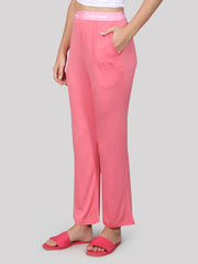 Evolove Women's Micro Modal Solid Pyjama Relaxed Lounge Pants With Pockets Super Soft Comfortable