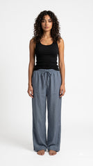 Evolove Aero Soft Women's Relaxed Fit Pyjama | Wide Leg Lounge Pants with Elasticated Waist & Drawstring | Comfortable Sleepwear