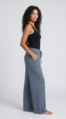 Evolove Aero Soft Women's Relaxed Fit Pyjama | Wide Leg Lounge Pants with Elasticated Waist & Drawstring | Comfortable Sleepwear