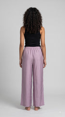 Evolove Aero Soft Women's Lavender Wide Leg Pyjama | Relaxed Fit Lounge Pants with Elasticated Waist & Drawstring | Comfortable Sleepwear