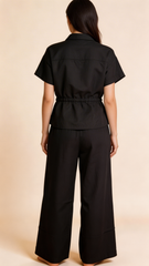 Evolove Cotton Flex Co-Ord Pajama Set – Soft Breathable Lounge Wear for Everyday Comfort