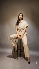 Evolove Cotton Flex Co-Ord Pajama Set – Soft Breathable Lounge Wear for Everyday Comfort (NPSCO3464SK)
