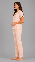 Evolove X Venus  Women's Premium Soft Double Cloth Pajama Set | Ultra Soft Breathable Cotton Blend Night Suit ( NPSDC3493PC)