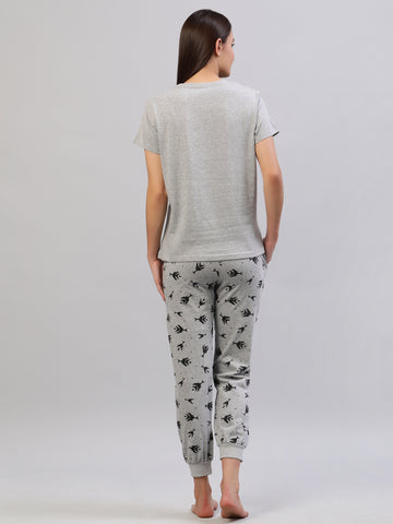 Pyjama set grey mélange