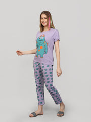 Pajama set Light purple 100% Cotton