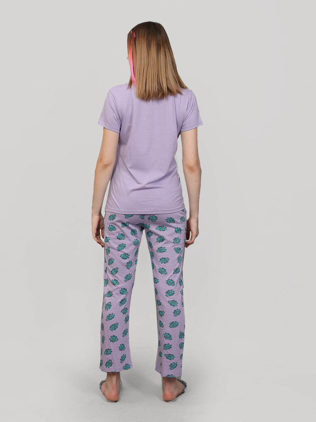 Pajama set Light purple 100% Cotton