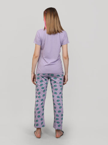 Pajama set Light purple 100% Cotton