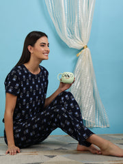 Pyjama set Navy 100% Cotton