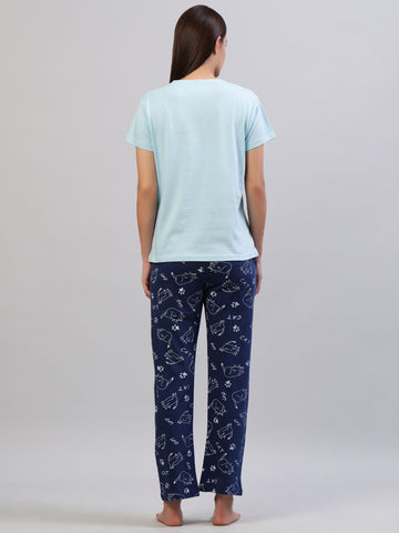 Pyjama set Blue 100% cotton