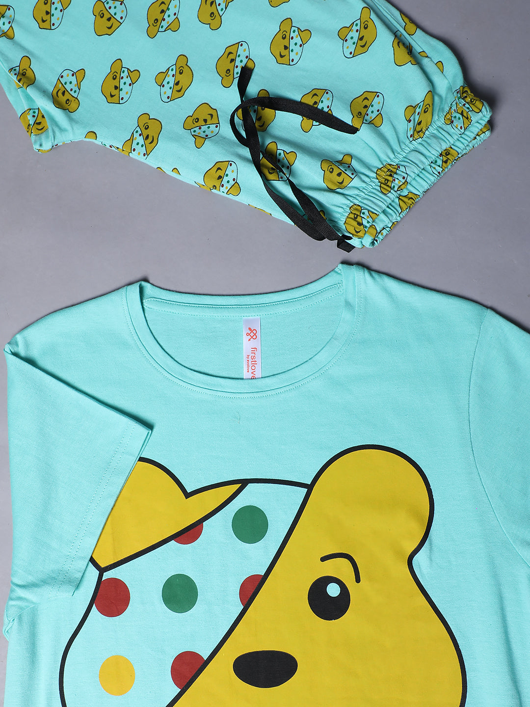 Pajama set Green 100% Cotton