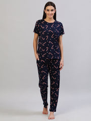 Pyjama set Navy 100% Cotton