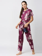 Collared Night Suit/Top & Pyjama Set Super Soft Comfortable