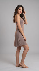 Evolove Premium Bamboo Slip Camisole Nighty with Delicate Lace | Supersoft Luxe Sleepwear | A Must Must have, You will love it.(NSSBL3570MB)