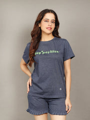 🌸 Evolove Women’s Cotton Short Set – Soft & Stylish Nightwear | Relaxed Fit Top & short Sleepwear