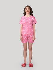 Shorts set Pink 100 % cotton