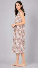 Evolove x Venus™ Peach Dobby Grace Nighty | Premium Short Nightwear (SNGDB3513PC)