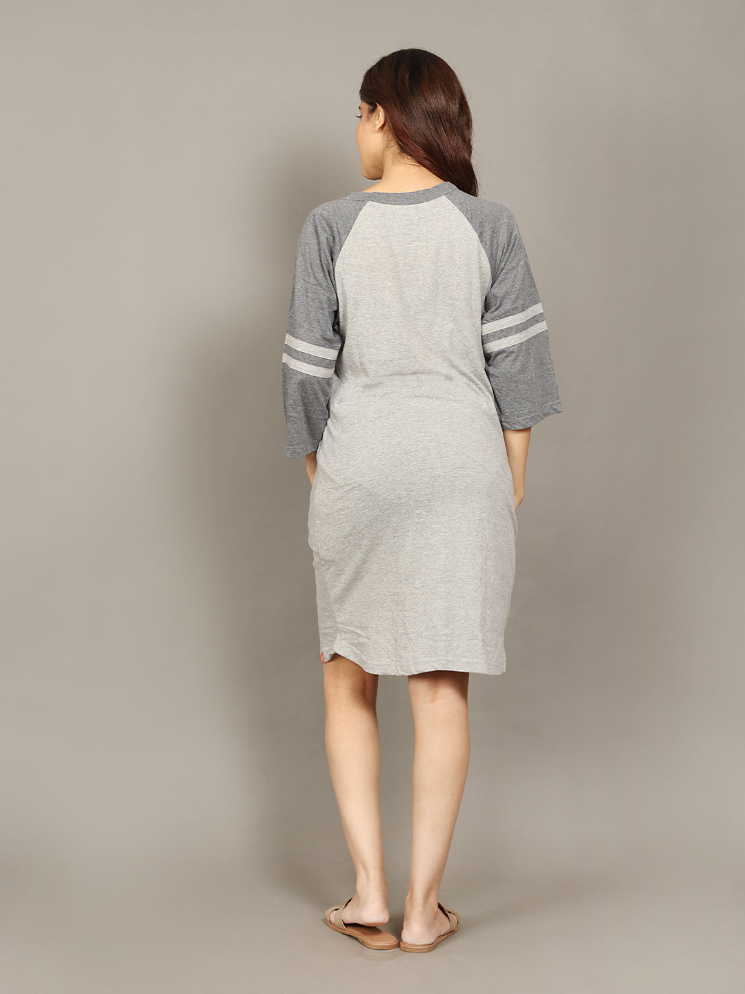 🌸 Evolove Women's Short Nighty – 100% Cotton, Loose Fit | Super Soft & Comfortable Nightwear