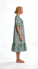 TENCEL™ × Bamboo Luxury Fabric – long nightgown Ultra-Soft, Silky, Breathable & Eco-Friendly. Our most comfortable ever in tonal embroideries for that minimal look
