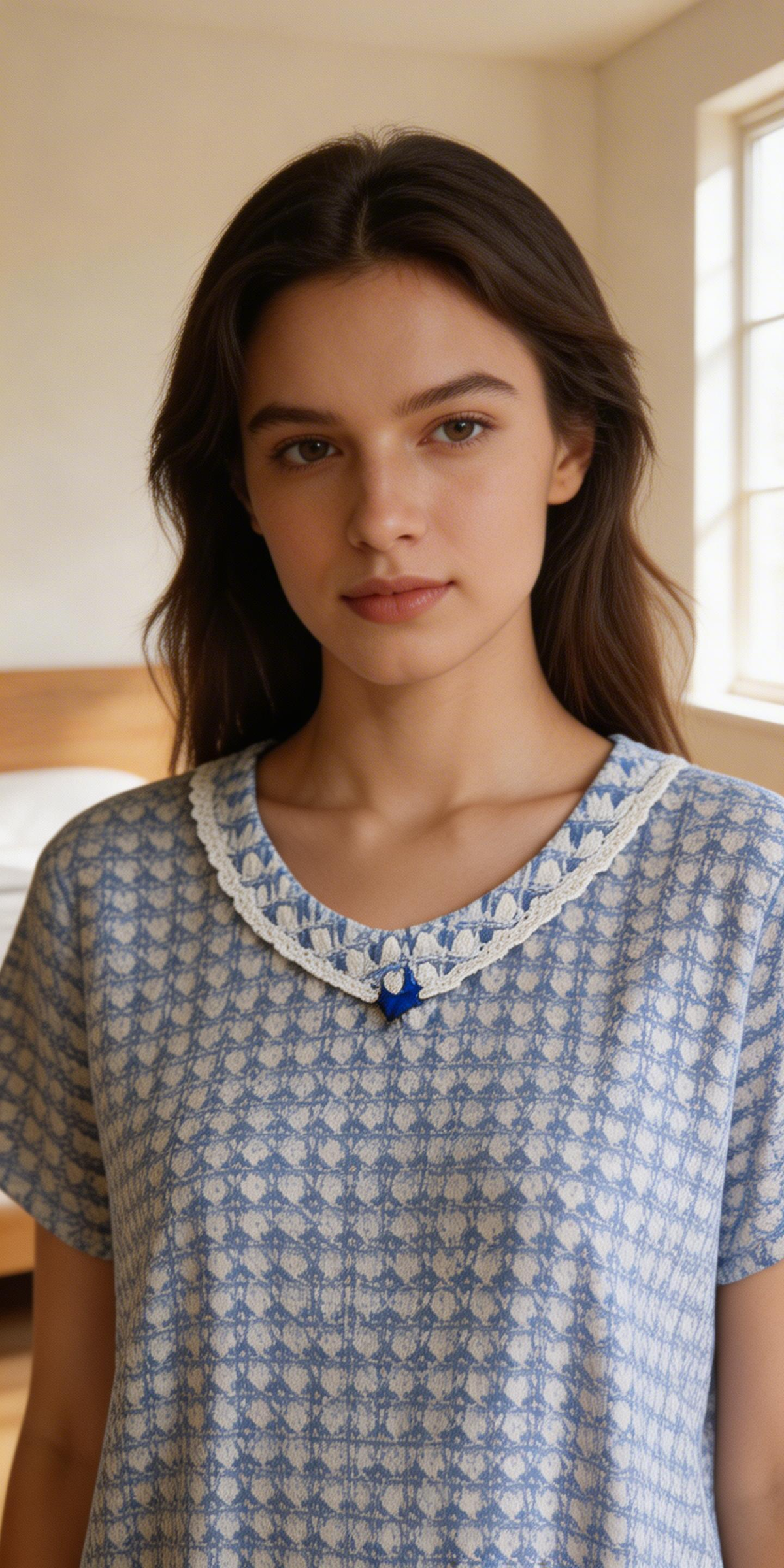 Evolove x Venus Women’s Rayon Printed Long Nightgown – Soft Breathable Full Length Nighty | Elegant & Comfortable Sleepwear