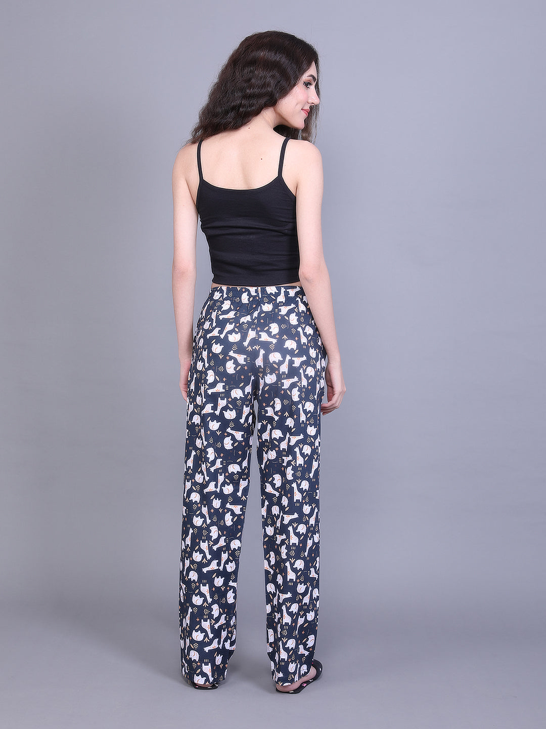 Cotton Printed Pyjama With Pockets