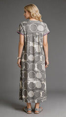 Alpine Long Nightgown for Women with Side Pocket | Soft Breathable Fabric | Printed Maxi Nighty | Comfortable Daily Wear