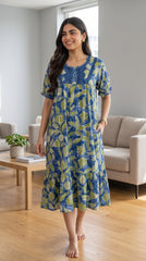 Tencel ™ × Bamboo Fashionable Midi Nighty for Women | Premium Short Night Dress