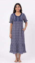 Tencel ™ × Bamboo Fashionable Midi Short Nighty for Women | Premium Short Night Dress