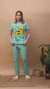 Pajama set Green 100% Cotton