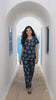 Evolove X Venus Premium Rayon Muslin Dobby Textured Pajama Set for Women | Round Neck | Soft, Breathable Loungewear & Sleepwear